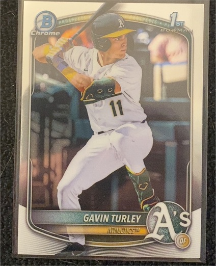 2025 Bowman Draft #BDC-28 Gavin Turley Chrome — front