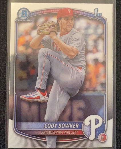 2025 Bowman Draft Chrome #BD-140 Cody Bowker — front