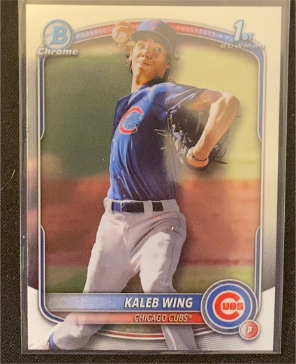 2025 Bowman Draft #BDC-131 Kaleb Wing Chrome — front