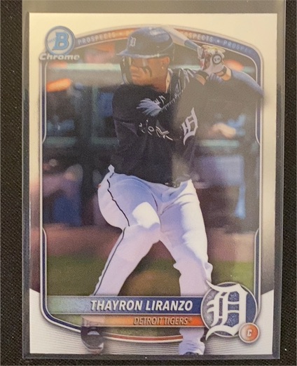 2025 Bowman Draft #BDC-168 Thayron Liranzo Chrome — front