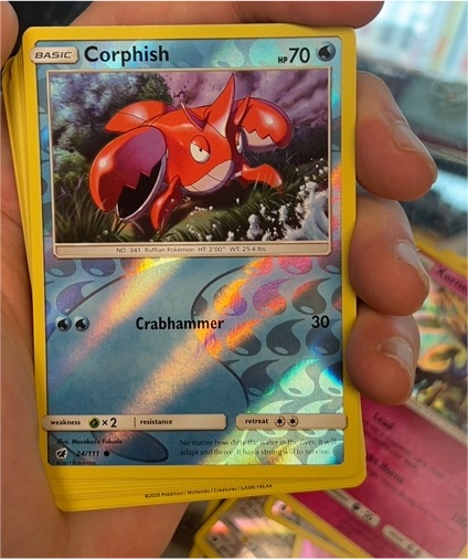 2017 Pokémon SM Crimson Invasion #24 Corphish — front