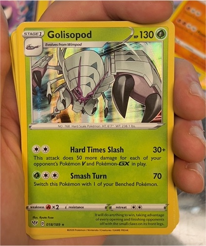 2020 Pokémon Darkness Ablaze #018 Golisopod — front