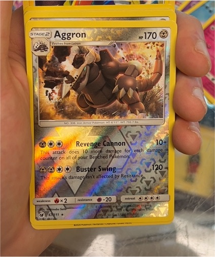 2017 Pokémon Crimson Invasion #67 Aggron — front