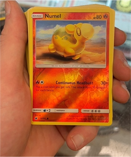 2017 Pokemon Sun & Moon Crimson Invasion #13 Numel — front