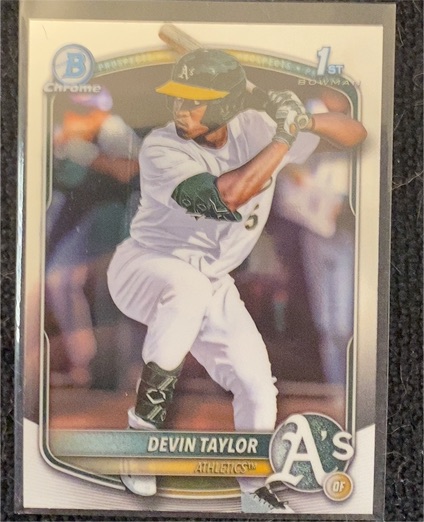 2025 Bowman Draft Chrome #BDC-135 Devin Taylor — front