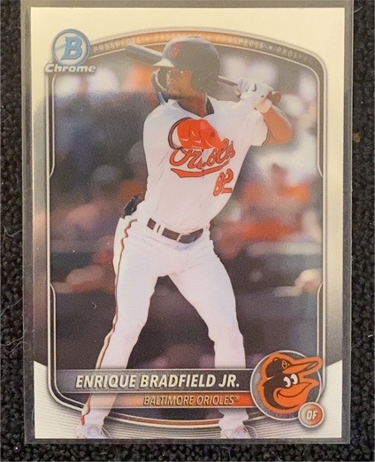 2025 Bowman Draft #BDC-198 Enrique Bradfield Jr. Chrome — front