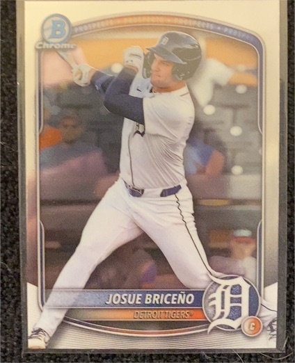 2025 Bowman Draft Chrome #BDC-60 Josue Briceño — front