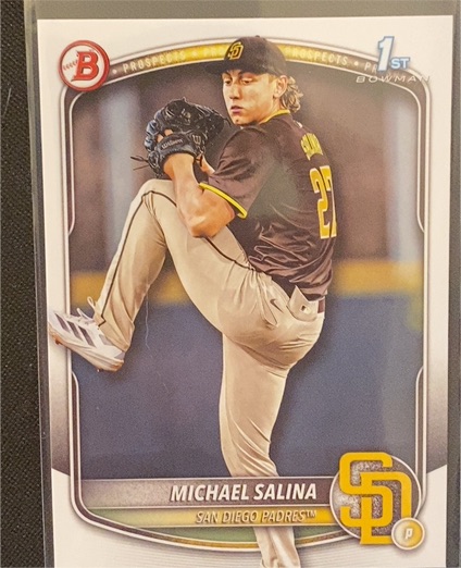 2025 Bowman Draft #BD-76 Michael Salina — front
