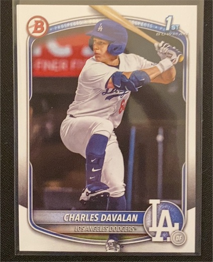 2025 Bowman Draft #BD-96 Charles Davalan — front