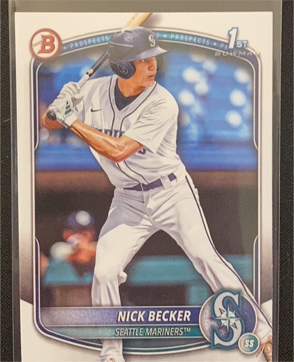 2025 Bowman Draft #BD-100 Nick Becker — front