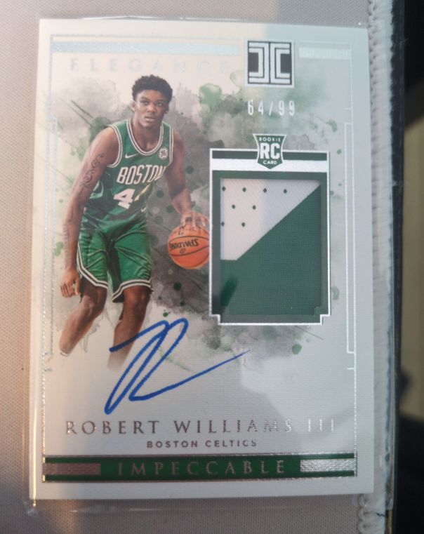 2018-19 Panini Impeccable #137 Robert Williams III Rookie Patch Auto — front