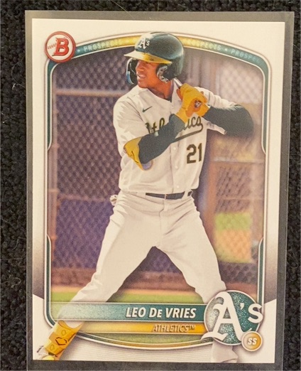 2025 Bowman Draft #BD-87 Leo De Vries — front