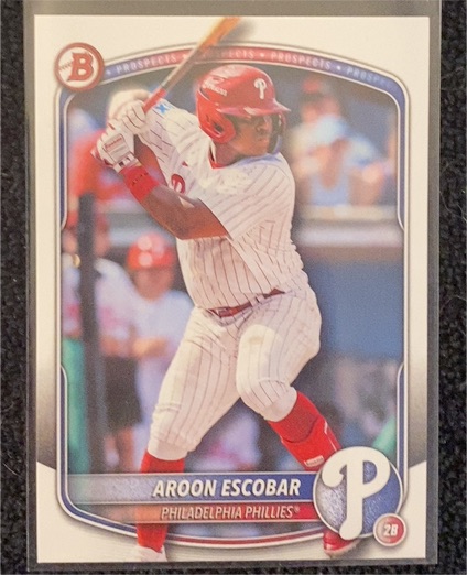 2025 Bowman Draft #BDC-98 Aroon Escobar — front