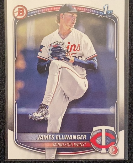 2025 Bowman Draft #BD-164 James Ellwanger — front