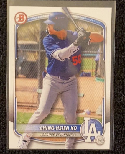 2025 Bowman Draft #BD-165 Ching-Hsien Ko — front