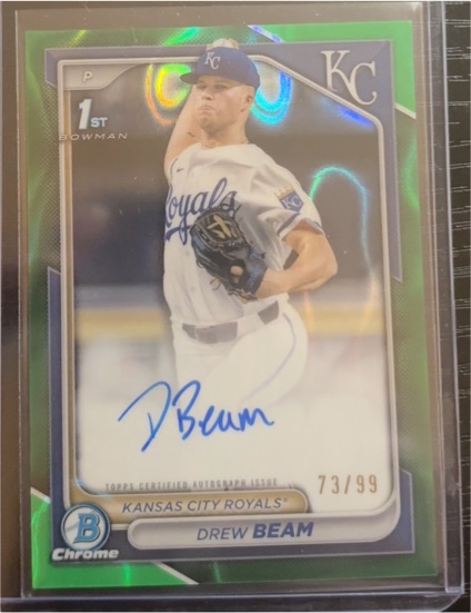 2024 Bowman Draft Chrome Prospect Autographs #CPA-DB Drew Beam — front