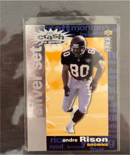 1995 Upper Deck Collector's Choice #C25 Andre Rison You Crash the Game Silver Set — front