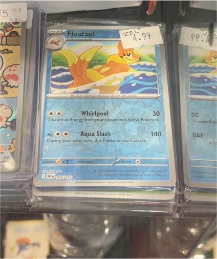 2023 Pokémon SV10: Destined Rivals #058 Floatzel — front