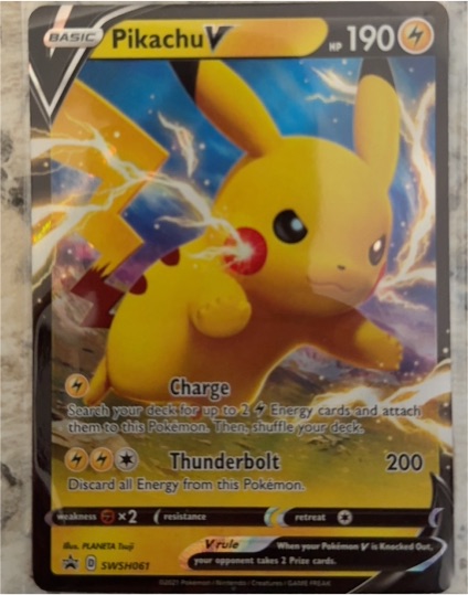 2021 Pokemon Sword & Shield Promo #SWSH061 Pikachu V — front