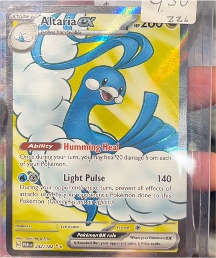 2023 Pokémon SV04: Paradox Rift #232/182 Altaria ex — front