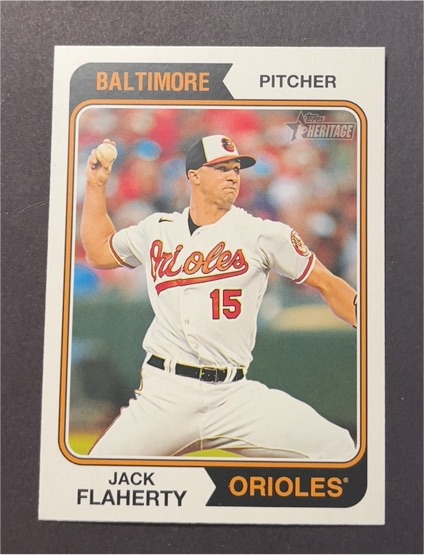 2023 Topps Heritage High Number #571 Jack Flaherty — front