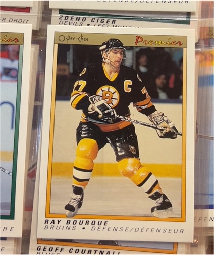 1990-91 O-Pee-Chee Premier #9 Ray Bourque — front