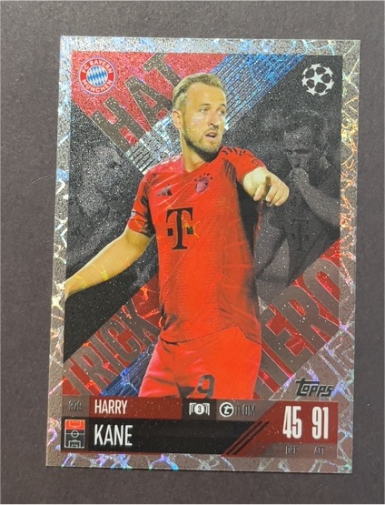 2024-25 Topps Match Attax #329 Harry Kane Hat Trick Hero — front