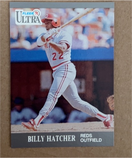 1991 Fleer Ultra #95 Billy Hatcher — front