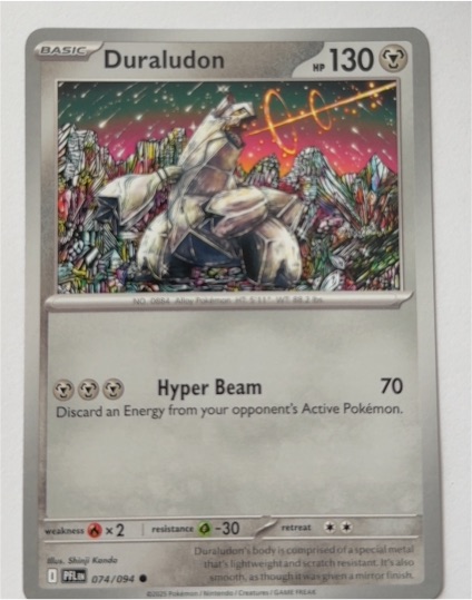 2022 Pokemon ME02: Phantasmal Flames #074 Duraludon — front
