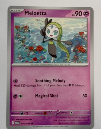 2025 Pokemon Phantasmal Flames #040 Meloetta — front