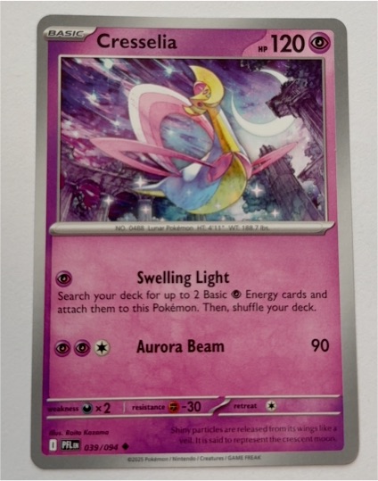 2025 Pokemon ME02: Phantasmal Flames #039 Cresselia — front