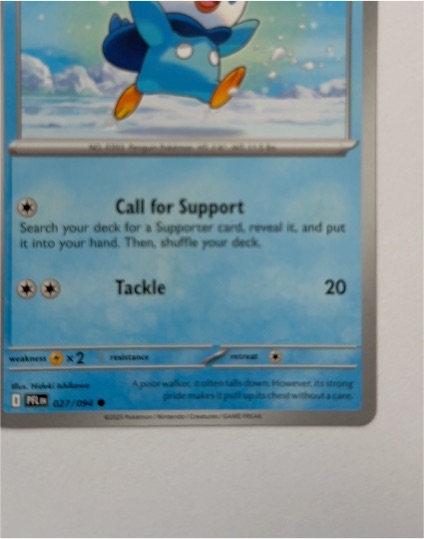 2023 Pokémon #027 Piplup — front