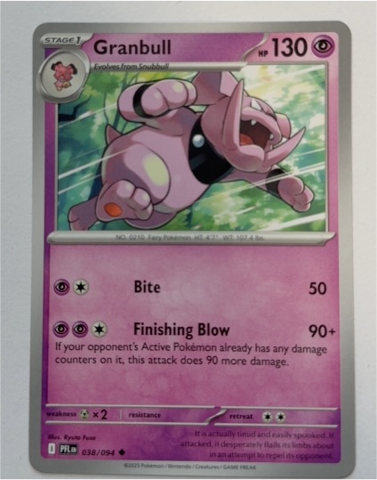 2025 Pokemon TCG ME02: Phantasmal Flames #038 Granbull — front