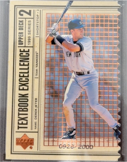 1999 Upper Deck Textbook Excellence #T17 Derek Jeter — front