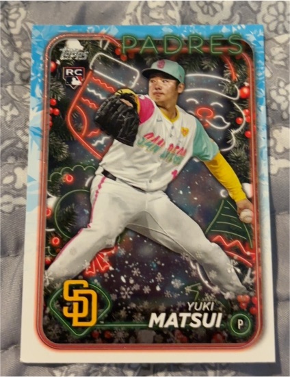 2024 Topps Holiday #H191 Yuki Matsui — front