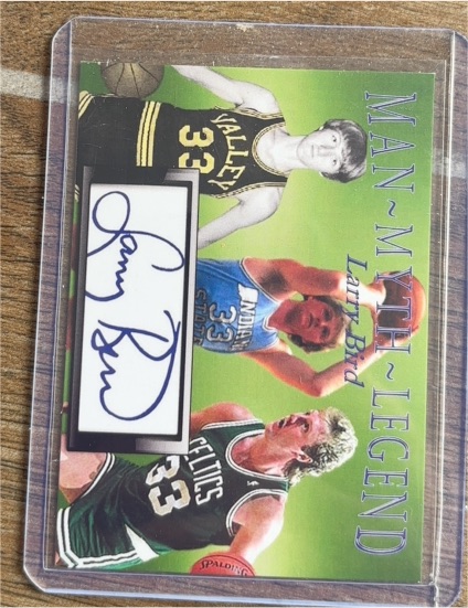 1993 SkyBox Man-Myth-Legend #MM-1 Larry Bird — front