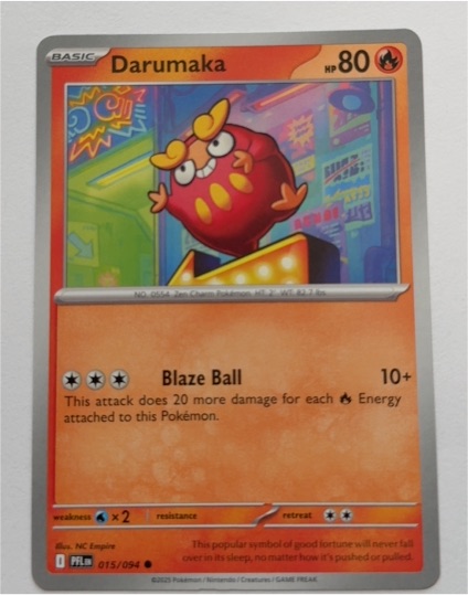2025 Pokémon ME02: Phantasmal Flames #015 Darumaka — front