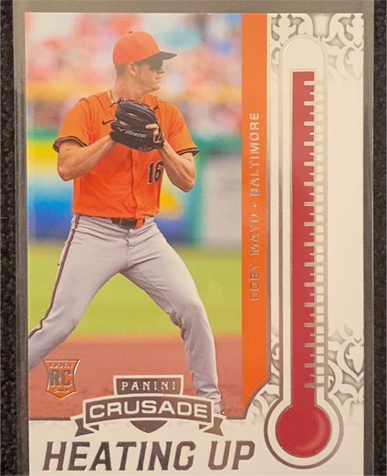 2025 Panini Crusade #15 Coby Mayo Heating Up — front
