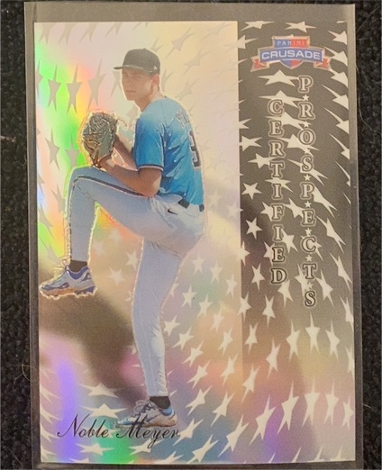 2025 Panini Crusade #4 Certified Prospects Noble Meyer — front