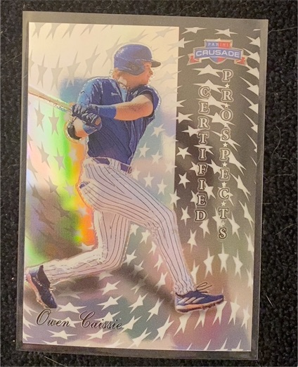 2025 Panini Crusade Certified Prospects #16 Owen Caissie — front