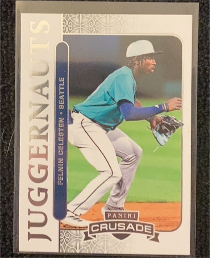 2025 Panini Crusade Juggernauts #Perlin Celestin Seattle Mariners — front