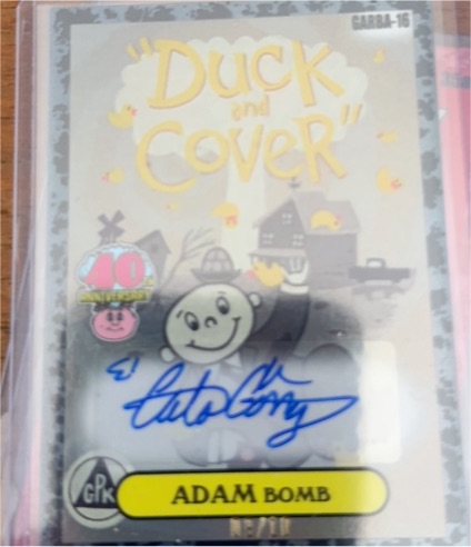 2025 Topps Garbage Pail Kids 40th Adam Bomb #GARBA-16 — front