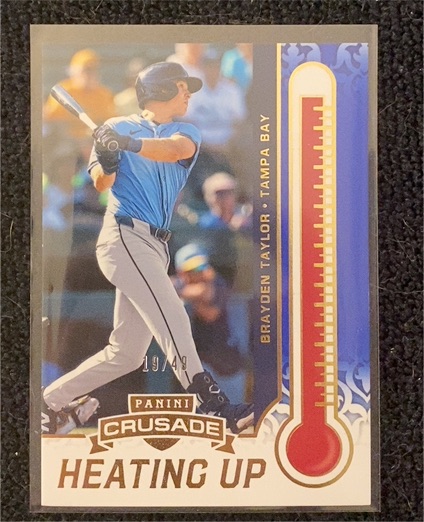 2025 Panini Crusade Heating Up #Brayden Taylor — front