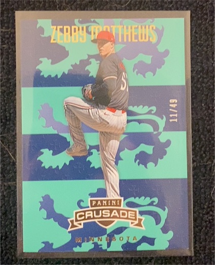 2025 Panini Crusade #112 Zebby Matthews — front