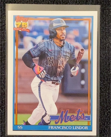 2026 Topps Series 1 1991 Topps #T91-19 Francisco Lindor — front