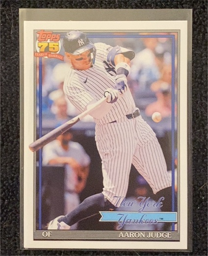 2026 Topps Series 1 1991 Throwback #T91-34 Aaron Judge — front