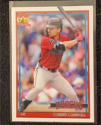 2026 Topps Series 1 1991 Topps #T91-58 Corbin Carroll — front
