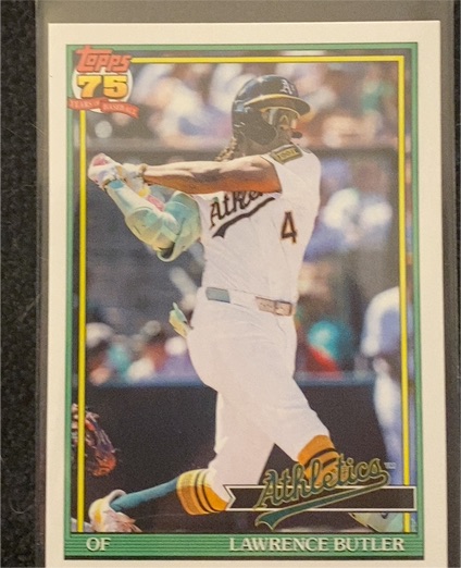 2026 Topps Series 1 #T91-85 Lawrence Butler 1991 Topps Baseball Athletics — front