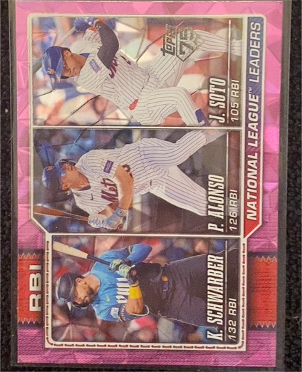 2026 Topps #11 Kyle Schwarber / Pete Alonso / Juan Soto — front