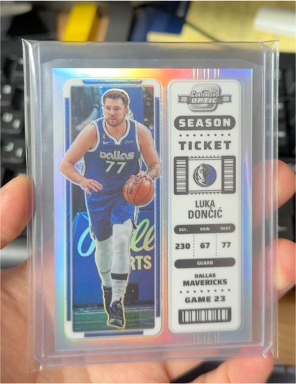 2022-23 Panini Contenders Optic Season Ticket #77 Luka Dončić — front